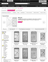 Browse Products Wireframe